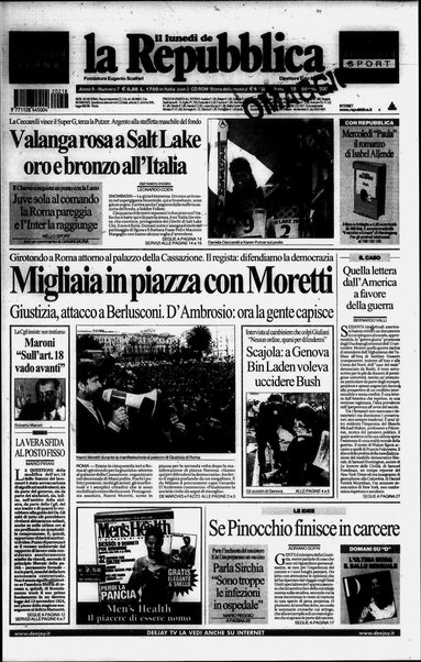 Il lunedì de La repubblica